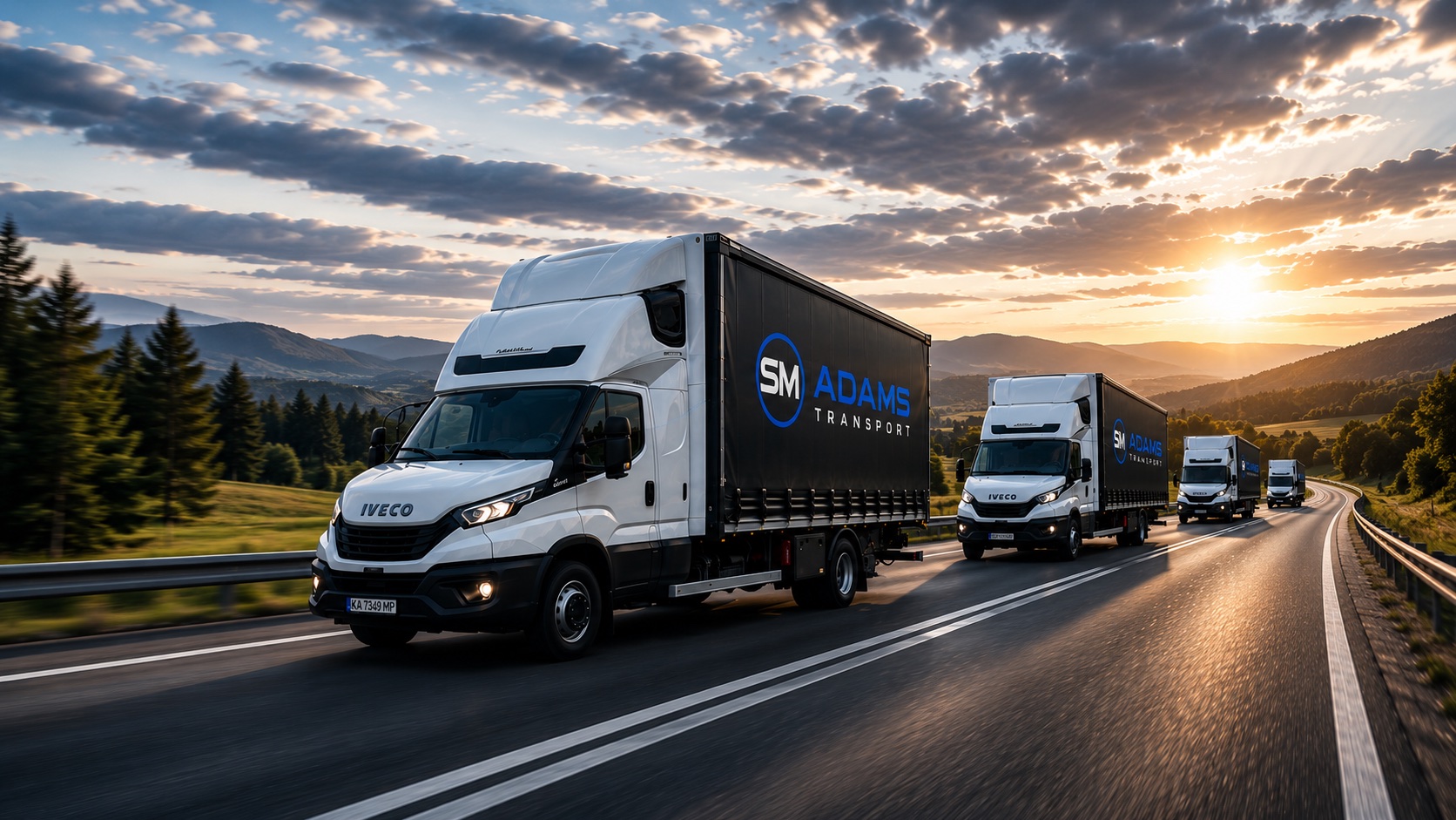 SM ADAMS TRANSPORT truck