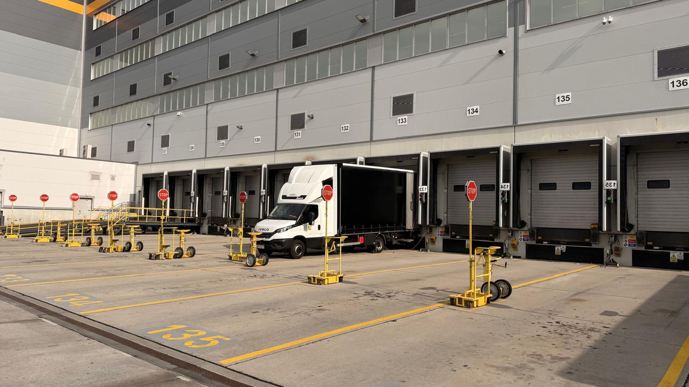 Truck at loading dock